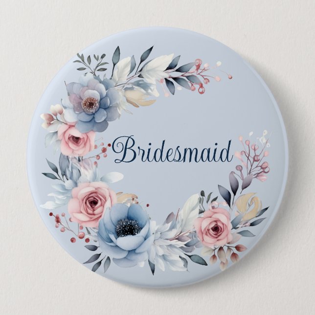 Brautjungfer-Geschenk Button (Vorderseite)