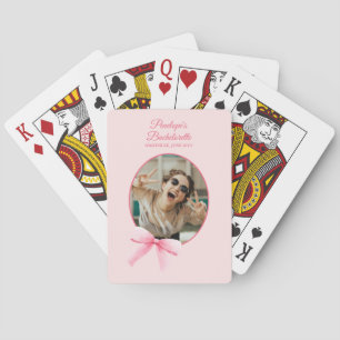 Brautjungfer-Geschenk 'Knoten binden Coquette' Spielkarten