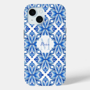 Brautjungfer-Geschenke Italienische Blaue Fliesen Case-Mate iPhone Hülle