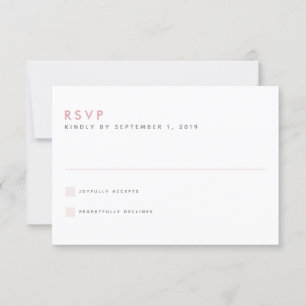 Brautjungfer-Hochzeits-RSVP-Karte RSVP Karte