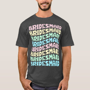 Brautjungfer I Do Crew Retro Junggesellinnenabschi T-Shirt