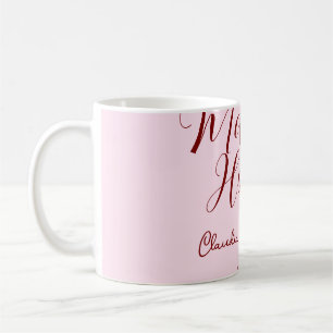 Brautjungfer lila Name Datum rosa Pastell Braut Kaffeetasse
