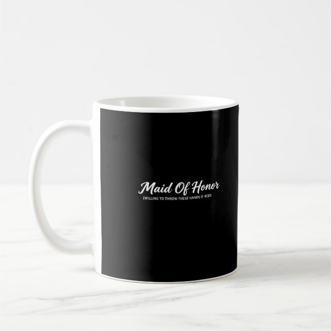Brautjungfer Lustige Geschenke von der Braut für d Kaffeetasse (Links)