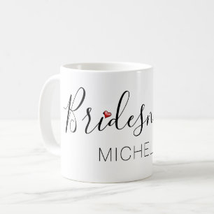 Brautjungfer mit Namen Kaffeetasse
