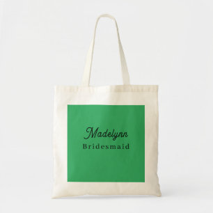Brautjungfer Modern Minimalist Grüne Tasche