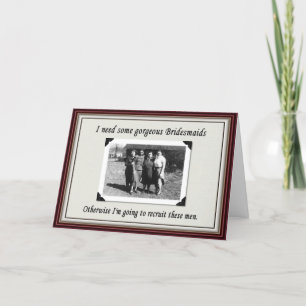 Brautjungfer oder wählte einen Mann? - LUSTIG Einladung