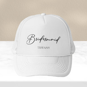 Brautjungfer Personalisiert Chic Minimalistisch Ho Truckerkappe