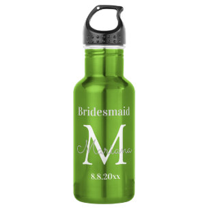 Brautjungfer personalisiert elegant stilvoll edelstahlflasche