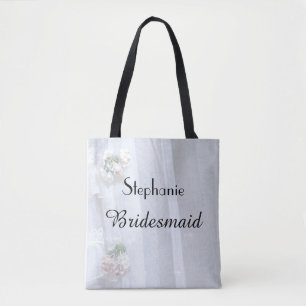 Brautjungfer Personalisierter Name Faux Antik Spit Tasche