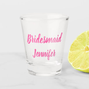 Brautjungfer Rosa individuelle Namensgeschenke Hoc Schnapsglas
