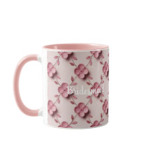 Brautjungfer Rosa Kirschblüten-Kombi-Tasse