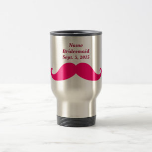 Brautjungfer Rosa Schnurrbart Reise-/Pendler-Tasse Reisebecher