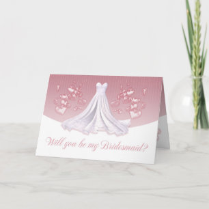Brautjungfer - sind Sie meine Brautjungfer Einladung