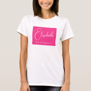 Brautjungfer Skript Junggesellinnenabschied Damen  T-Shirt