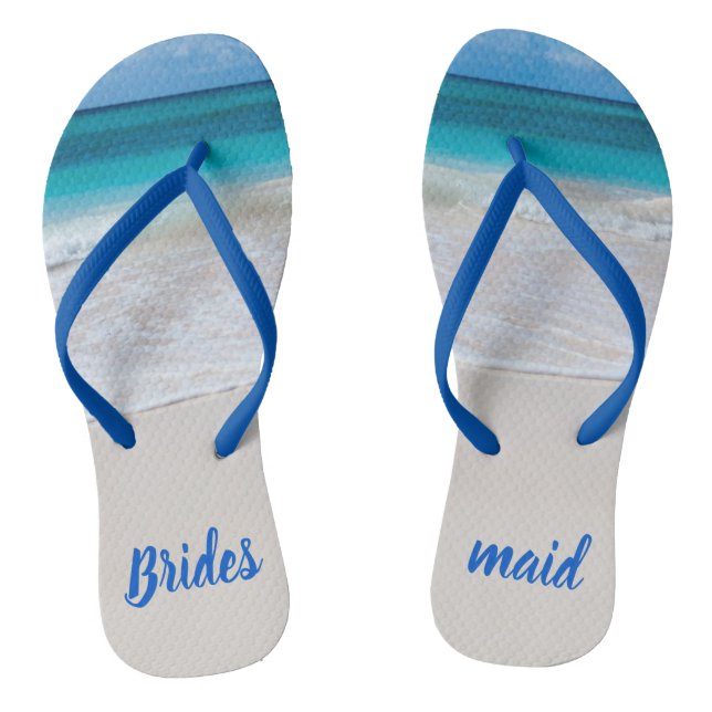 Brautjungfer Strand Hochzeit Flip Flops (Fußbett)