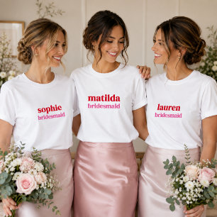 Brautjungfer T-Shirts   Junggesellinnenabschied Br