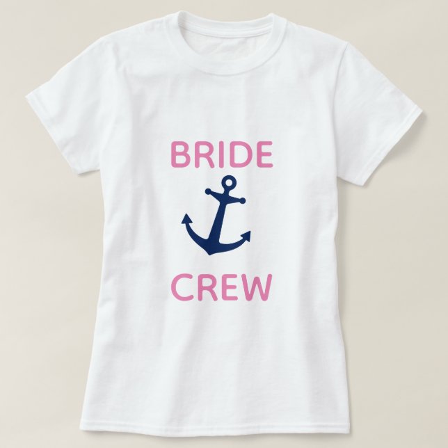 Brautjungfern-Anker T-Shirt (Design vorne)