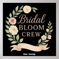 Brautjungfern-Blumen-Crew Florales Junggesellinnen