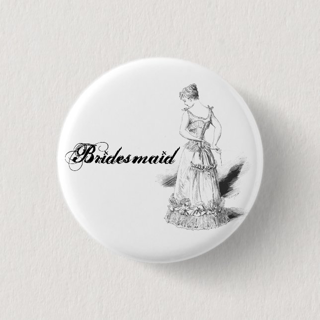 Brautjungfern-Button Button (Vorderseite)