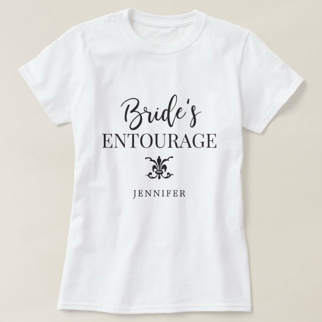 Brautjungfern der Braut des Gefolge-| T-Shirt (Design vorne)