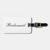 "Brautjungfern-" Gepäckanhänger