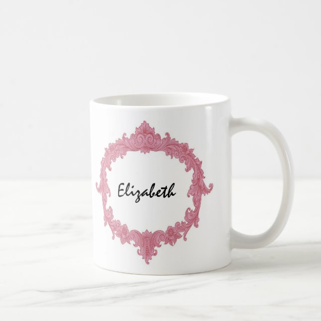 Brautjungfern-Hochzeits-Name-Gefühl Kaffeetasse (Rechts)