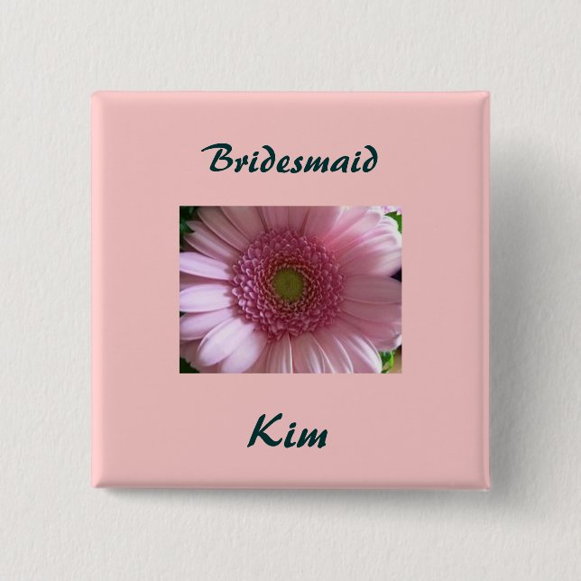 Brautjungfern-Knopf Button (Vorderseite)