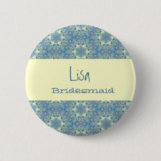Brautjungfern-Knopf-süße blaue Button