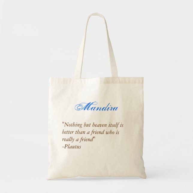 Brautjungfern Tasche Zitat 2 (Vorne)