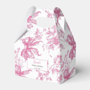 Brautjungfern-Tee-Brautparty Pink Wildflower Geschenkschachtel