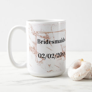 Brautjungfern-Tumbler: Rose-Gold-Eleganz Kaffeetasse