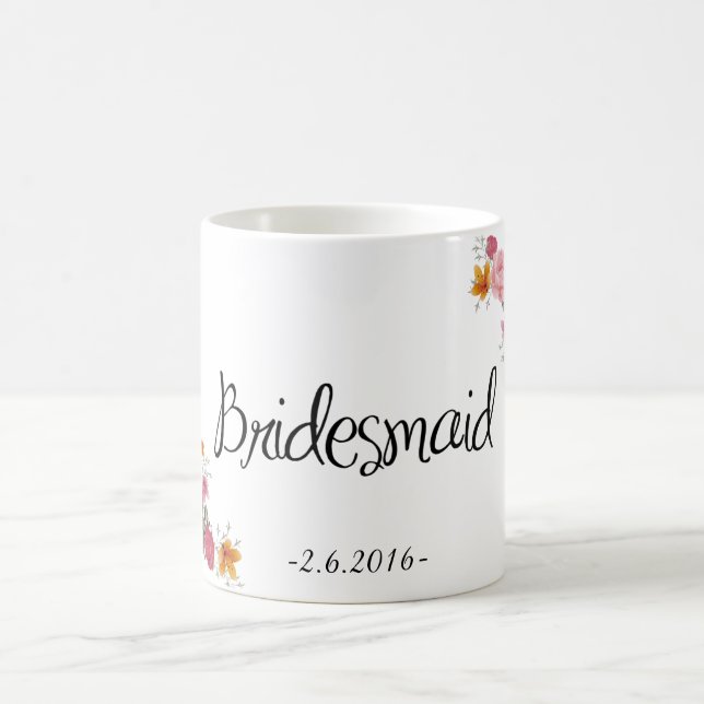 Brautjungfern-verzierte Kaffee-Tasse Kaffeetasse (Mittel)
