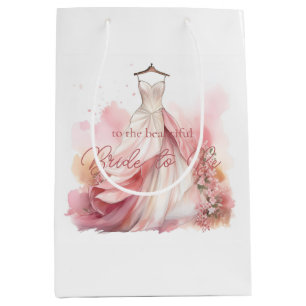 Brautjungfernparty weißes Hochzeitskleid Mittlere Geschenktüte