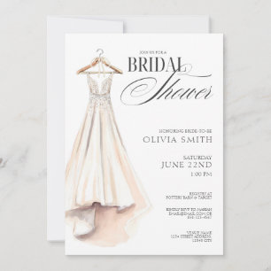Brautkleid Brautparty Einladung