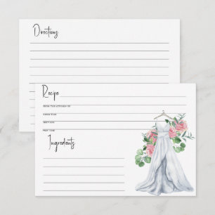 Brautkleid - Brautparty, Rezeptkarte