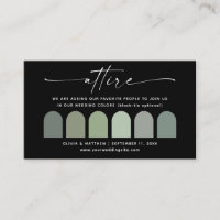 Brautkleid Farbpalette Sage Green | Kleiderordnung