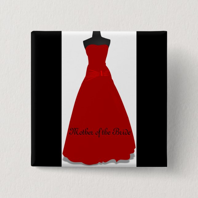 Brautkleid Mutter der Braut Knopf Pin Button (Vorderseite)