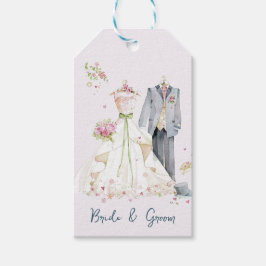 Brautkleid und Hochzeitskleid Geschenkanhänger