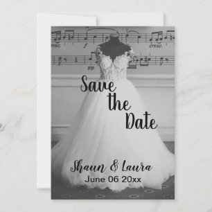 Brautkleid zum Datum speichern Save The Date