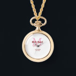 Brautkommando hinzufügen Name Monogramm Brautjungf Armbanduhr<br><div class="desc">schönes Design</div>