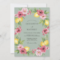 Brautkranz aus rosa Zitronen Hochzeit