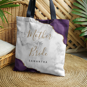 Brautmutter aus Purpur-Gold-Achat-Marmor Tasche