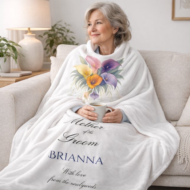 Brautmutter Calla Lilien Hochzeitsgeschenk  Fleecedecke (Von Creator hochgeladen)