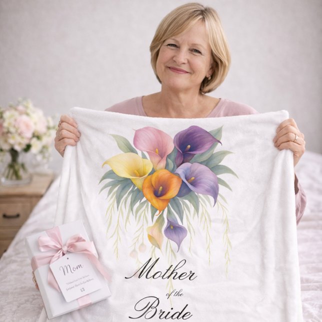 Brautmutter Calla Lilien Hochzeitsgeschenk  Fleecedecke (Von Creator hochgeladen)