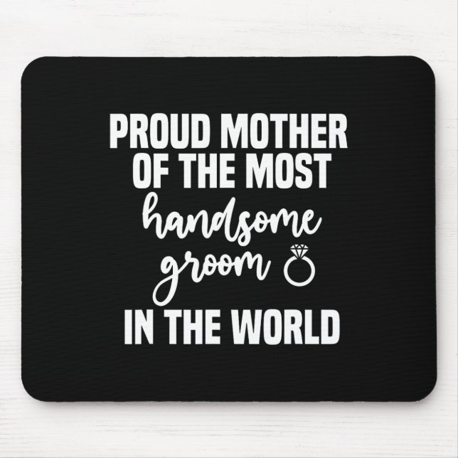 Brautmutter des Bräutigams Schönster Muttertag Hoc Mousepad (Vorne)