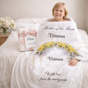 Brautmutter Freesien Hochzeitsgeschenk für die Hoc Fleecedecke
