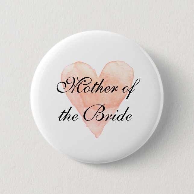 Brautmutter Hochzeit Anstecknadel Button Abzeichen (Vorderseite)