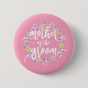 Brautmutter-Hochzeits-Kalligrafie-Anstecknadel Button