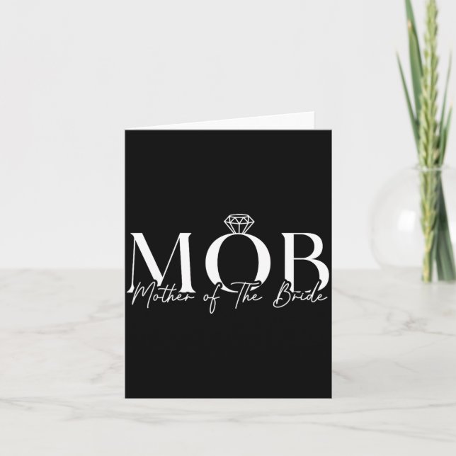 Brautmutter Mob Hochzeit Mama Cute Karte (Vorderseite)