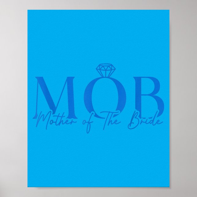 Brautmutter Mob Hochzeit Mama Cute Poster (Vorne)